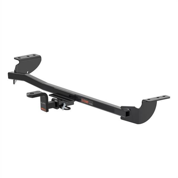 CURT Class 1 Receiver Hitch 114973 Hitch, Rear, 1, 1/4 in. Square, 200 lb. Max Tongue, 2,000 lb. Max Trailer, Square Tube Welded, Black Powdercoated, Saab, Subaru, Each