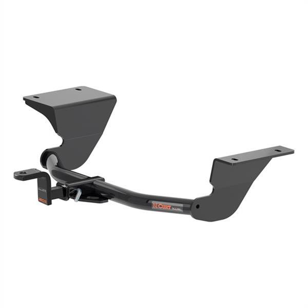 CURT Class 1 Receiver Hitch 115403 Hitch, Rear, 1, 1/4 in. Square, 200 lb. Max Tongue, 2,000 lb. Max Trailer, Round Tube Welded, Black Powdercoated, VW, Each