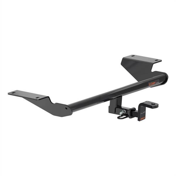 CURT Class 1 Receiver Hitch 115483 Hitch, Rear, 1, 1/4 in. Square, 200 lb. Max Tongue, 2,000 lb. Max Trailer, Round Tube Welded, Black Powdercoated, Each thumbnail 2