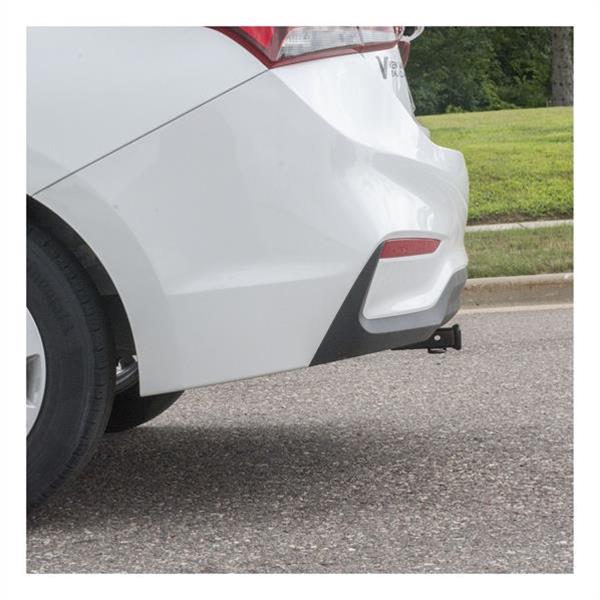 CURT Class 1 Receiver Hitch 11548 Hitch, Rear, 1, 1/4 in. Square, 200 lb. Max Tongue, 2,000 lb. Max Trailer, Round Tube Welded, Black Powdercoated, Each