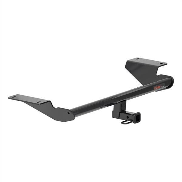 CURT Class 1 Receiver Hitch 11548 Hitch, Rear, 1, 1/4 in. Square, 200 lb. Max Tongue, 2,000 lb. Max Trailer, Round Tube Welded, Black Powdercoated, Each thumbnail 3