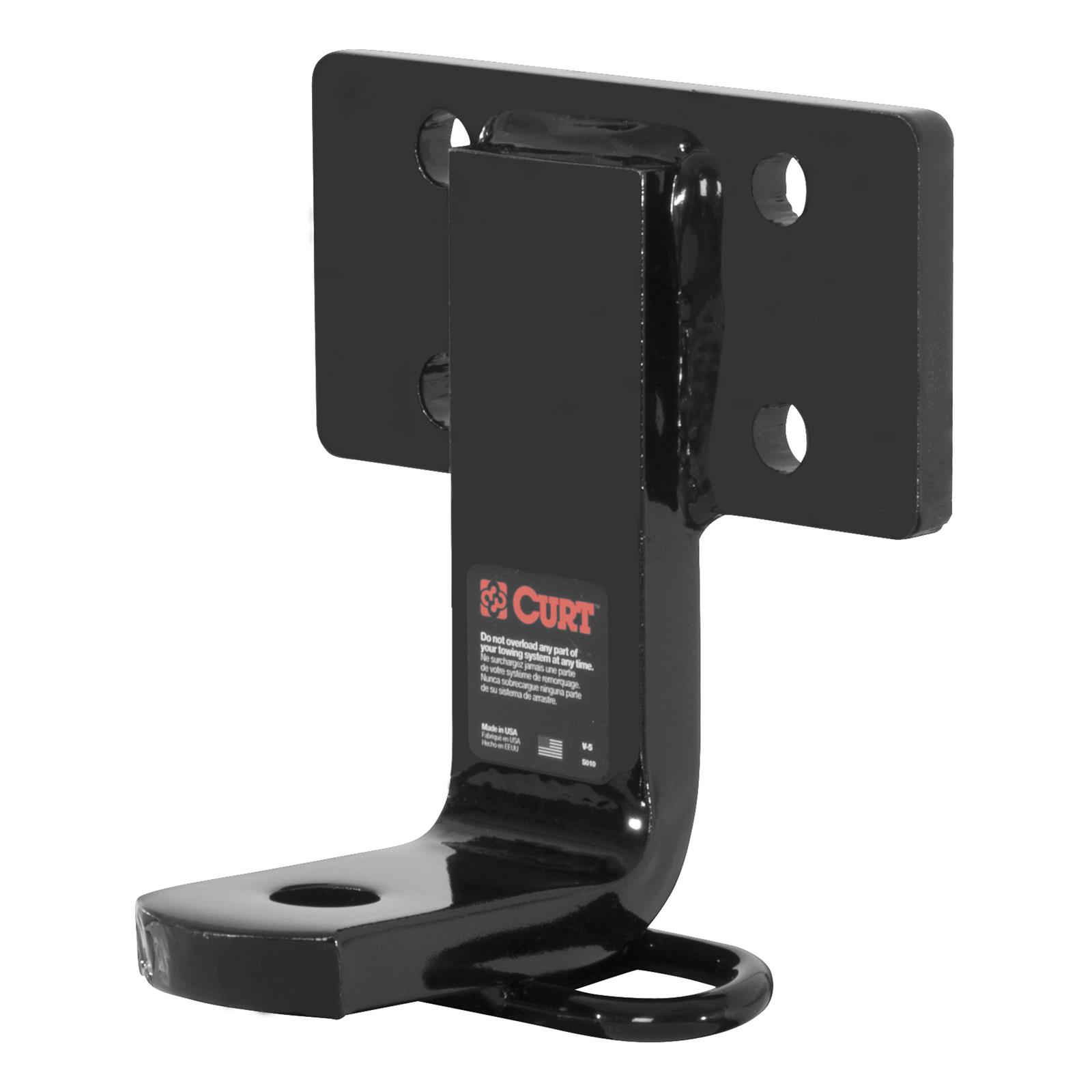 CURT Class 1 Receiver Hitch 11562 Trailer Hitch, I, Fixed Mount, Black, Daihatsu, Each thumbnail 3