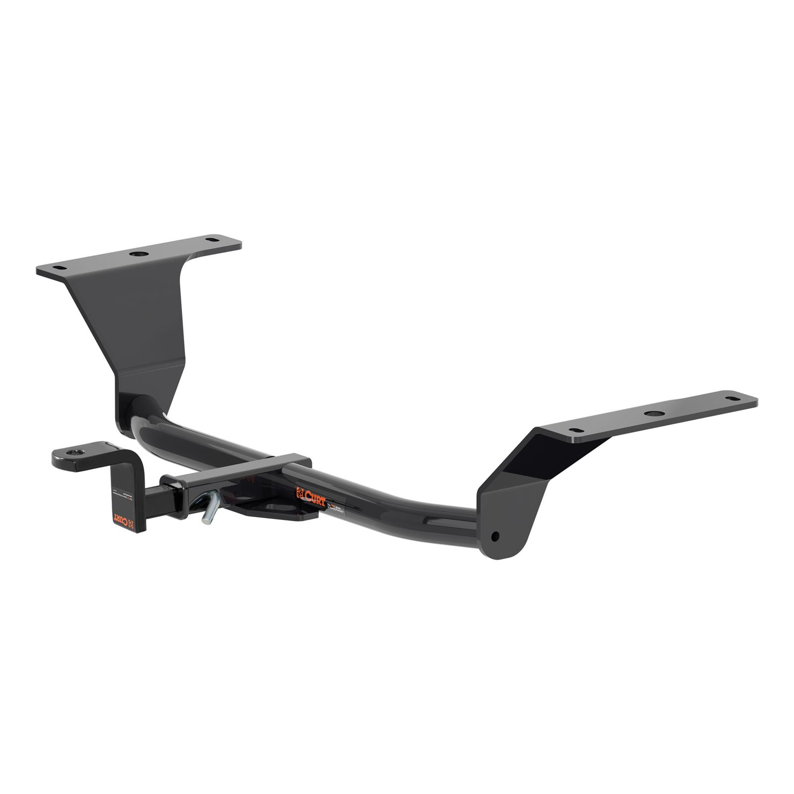 CURT Class 1 Receiver Hitch 116303 Hitch, Rear, 1, 1.250 in. Square, Ball Mount, 200 lb. Max Tongue, 2,000 lb. Max Trailer, Black Powdercoated, Hyundai, Each thumbnail 9