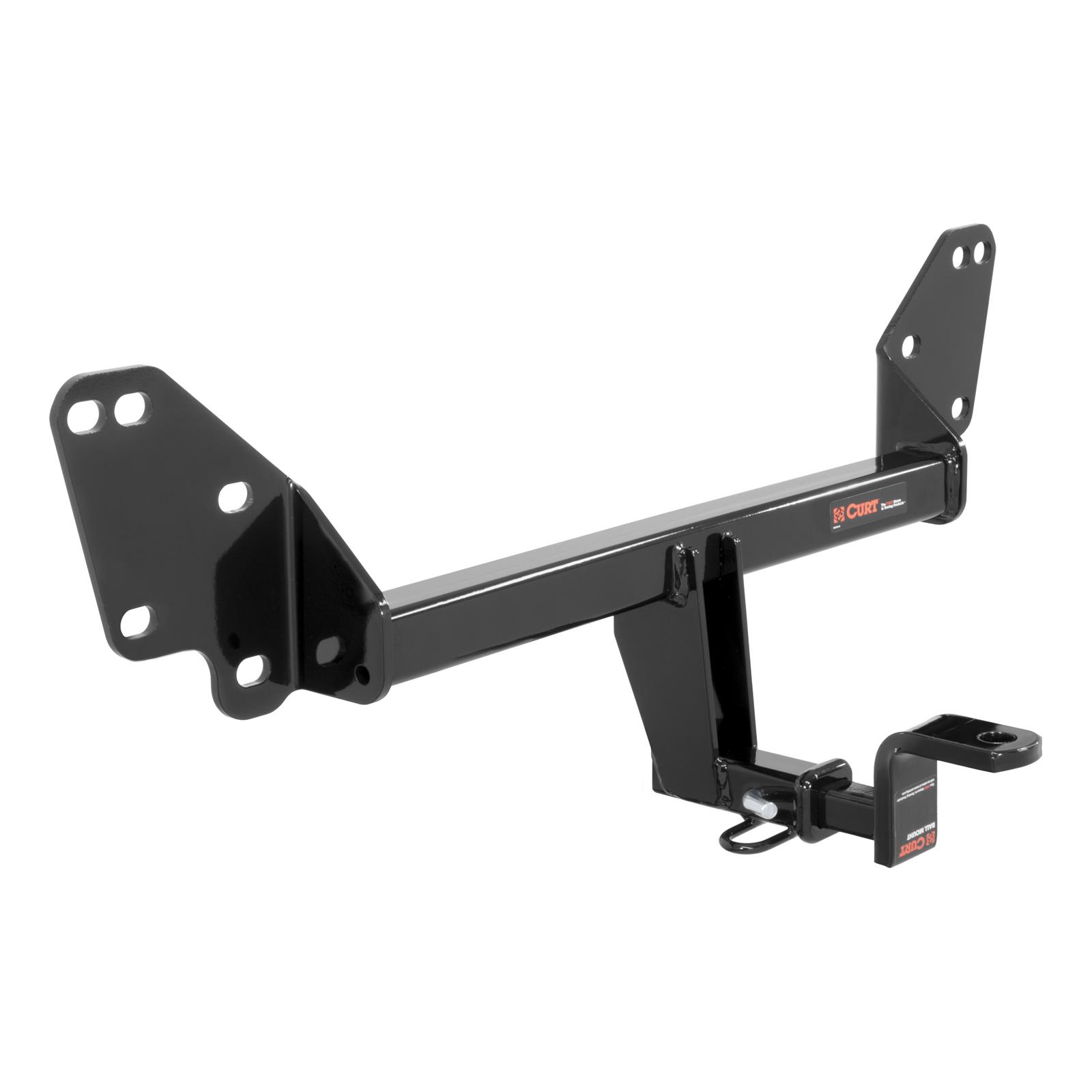 CURT Class 1 Receiver Hitch 119003 Hitch, I, 1/4 in. Receiver, Square Tube Welded, Black Powdercoated, with Old-Style Ball Mount, Cadillac, Chevrolet, Each thumbnail 2