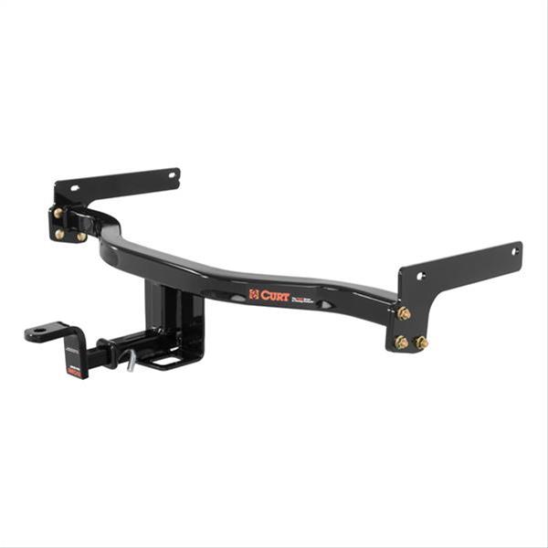 CURT Class 2 Receiver Hitch 120963 Trailer Hitch, II, 1 1/4 in. Receiver, Black Powdercoated, Lincoln, Each