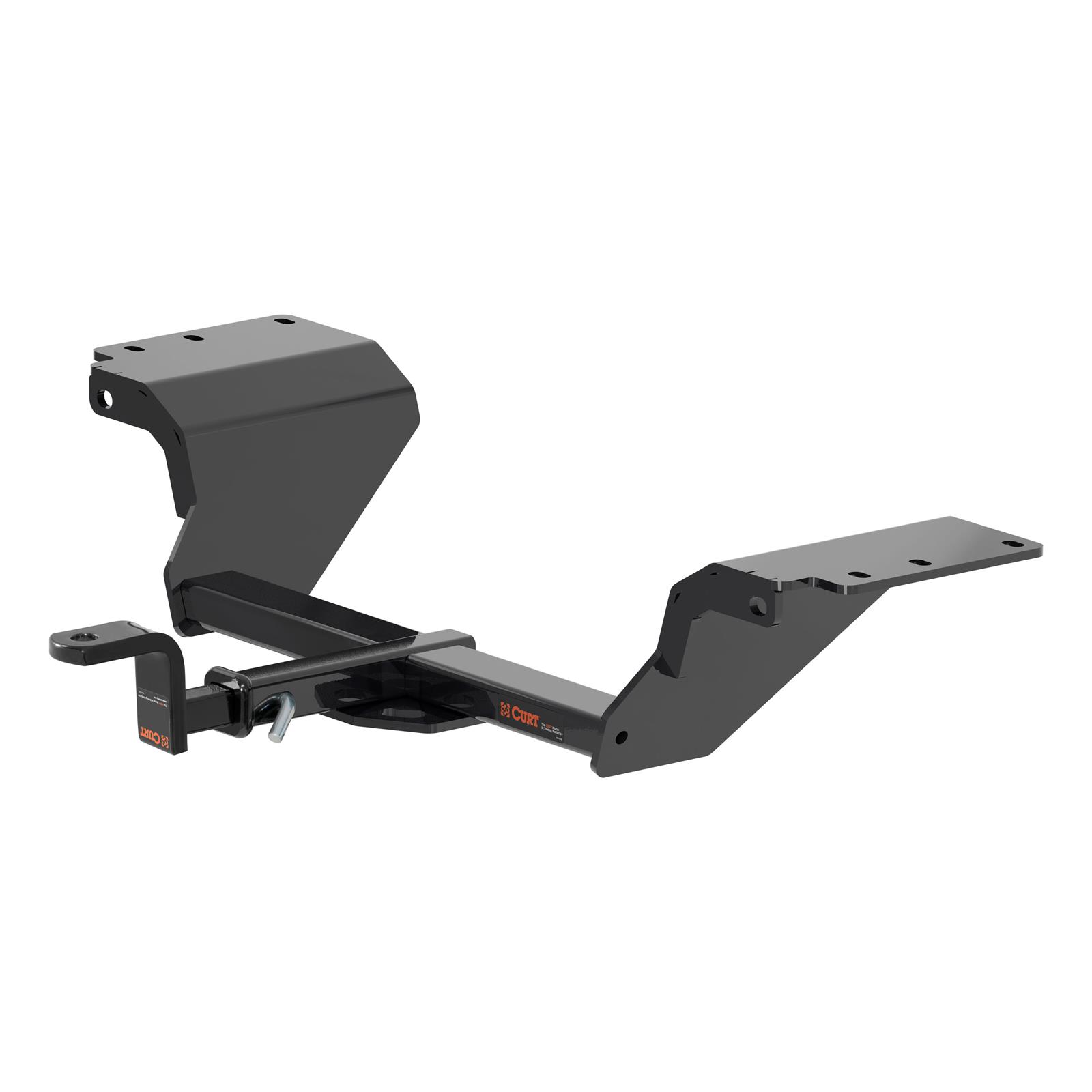 CURT Class 2 Receiver Hitch 121853 Hitch, II, 1-1/4 in. Receiver, Black Powdercoat, Square Tube, Buick, Chevrolet, Each
