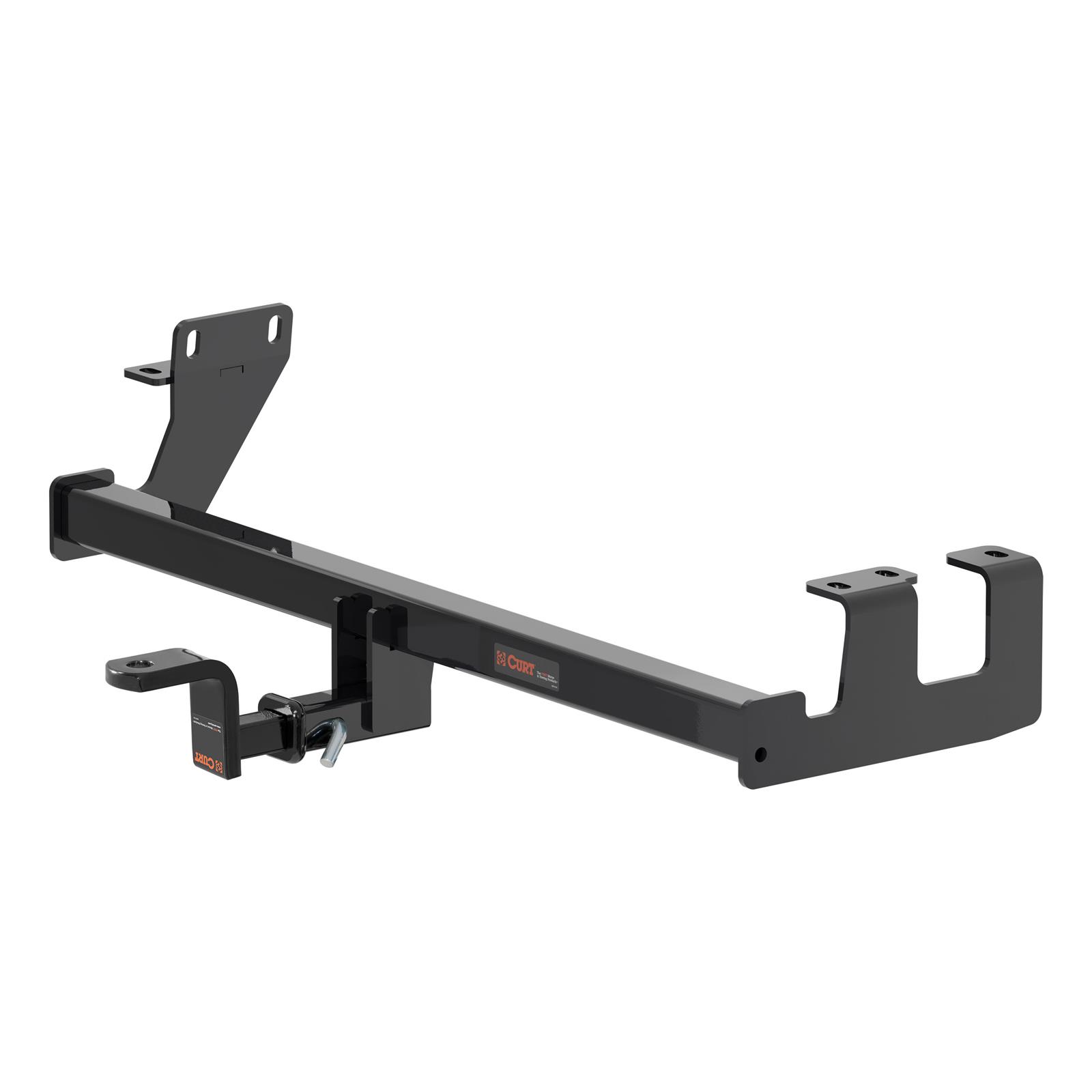 CURT Class 2 Receiver Hitch 121883 Hitch, II, 1-1/4 in. Receiver, Black Powdercoat, Square Tube, Ford, Each