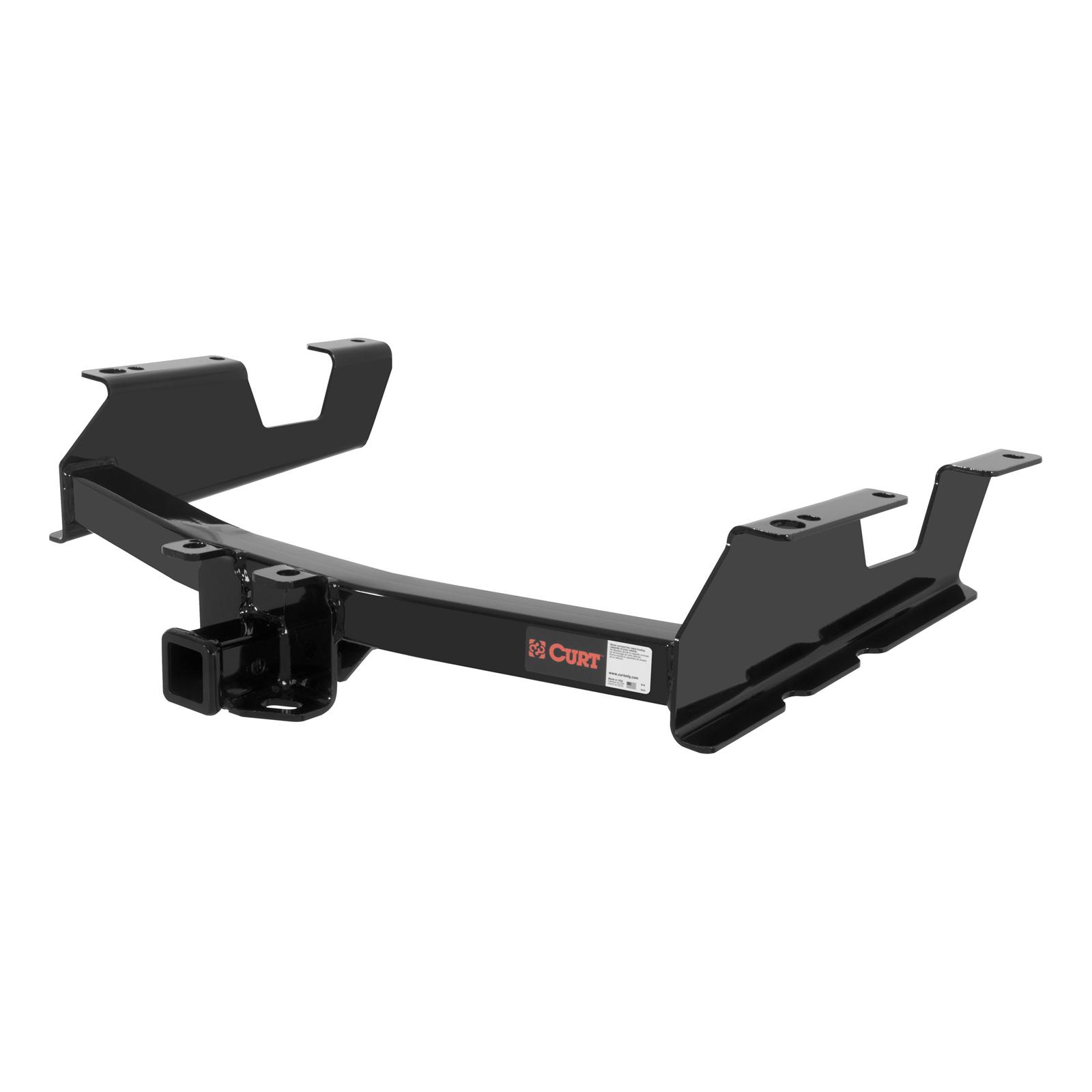 CURT Class 3 Receiver Hitch 13061 Hitch, Rear, 2 in. Square, 2, Steel, Black, Chevy, GMC, Each