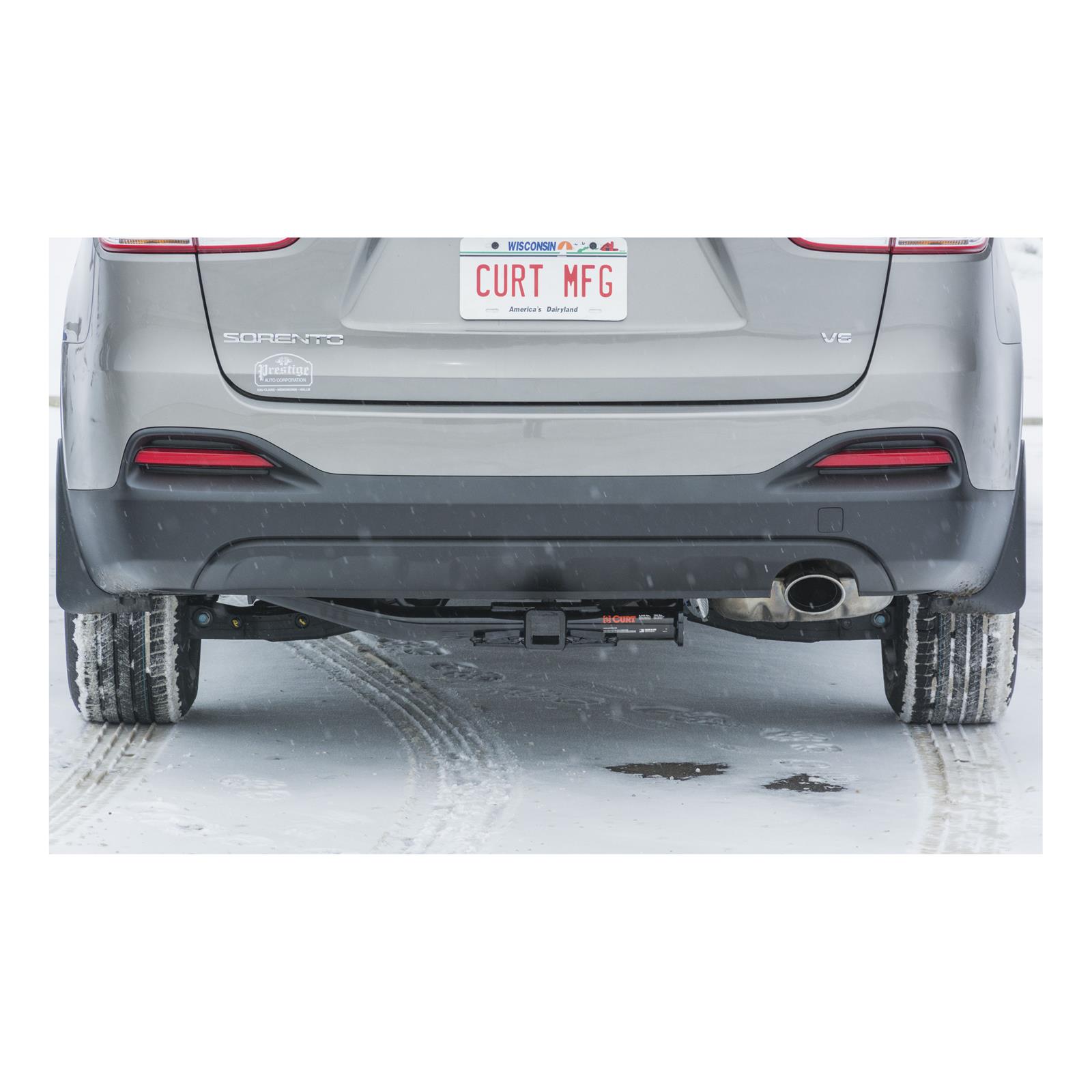 CURT Class 3 Receiver Hitch 13195 Trailer Hitch, III, 2 in. Receiver, Black Powdercoated, Kia, Each
