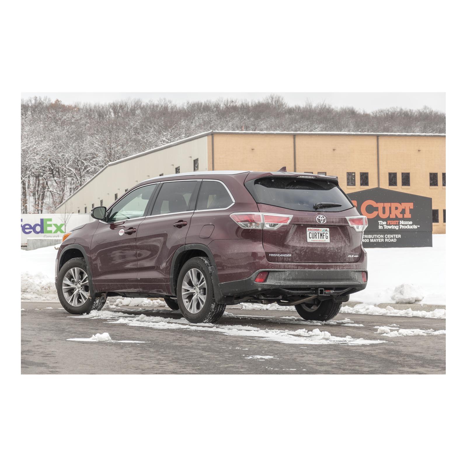 CURT Class 3 Receiver Hitch 13200 Trailer Hitch, III, 2 in. Receiver, Black Powdercoated, Toyota, Each