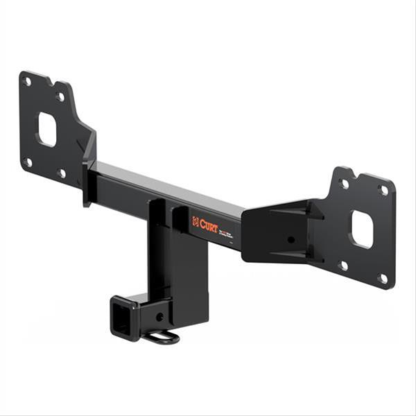 CURT Class 3 Receiver Hitch 13291 Hitch, III, 2 in. Receiver, Square Tube Welded, Black Powdercoated, Jaguar, F-Pace, Each