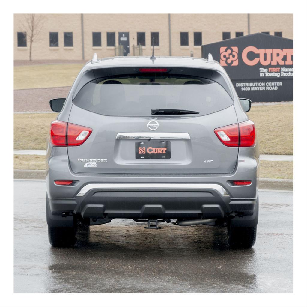 CURT Class 3 Receiver Hitch 13309 Hitch, III, 2 in. Receiver, Square Tube Welded, Black Powdercoated, Nissan, Pathfinder, Each thumbnail 3