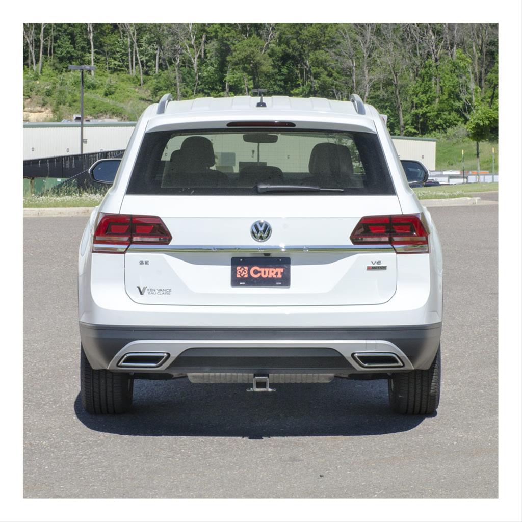 CURT Class 3 Receiver Hitch 13366 Hitch, III, 2 in. Receiver, Square Tube Welded, Black Powdercoated, Volkswagen, Atlas, Each