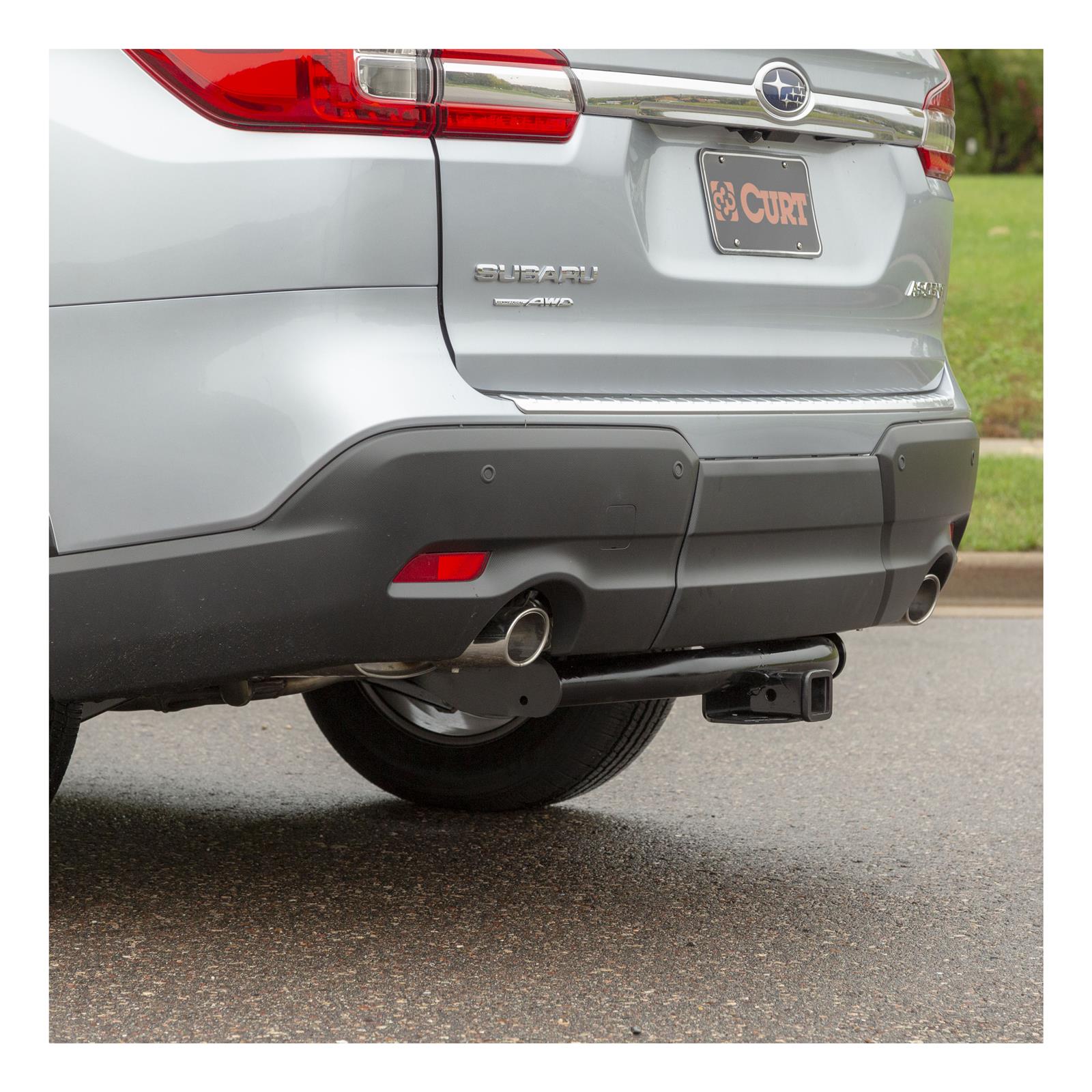 CURT Class 3 Receiver Hitch 13400 Hitch, Rear, 3, 2 in. Square, 750 lb. Max Tongue, 5,000 lb. Max Trailer, Round Tube Welded, Black Powdercoated, Subaru, Each thumbnail 2