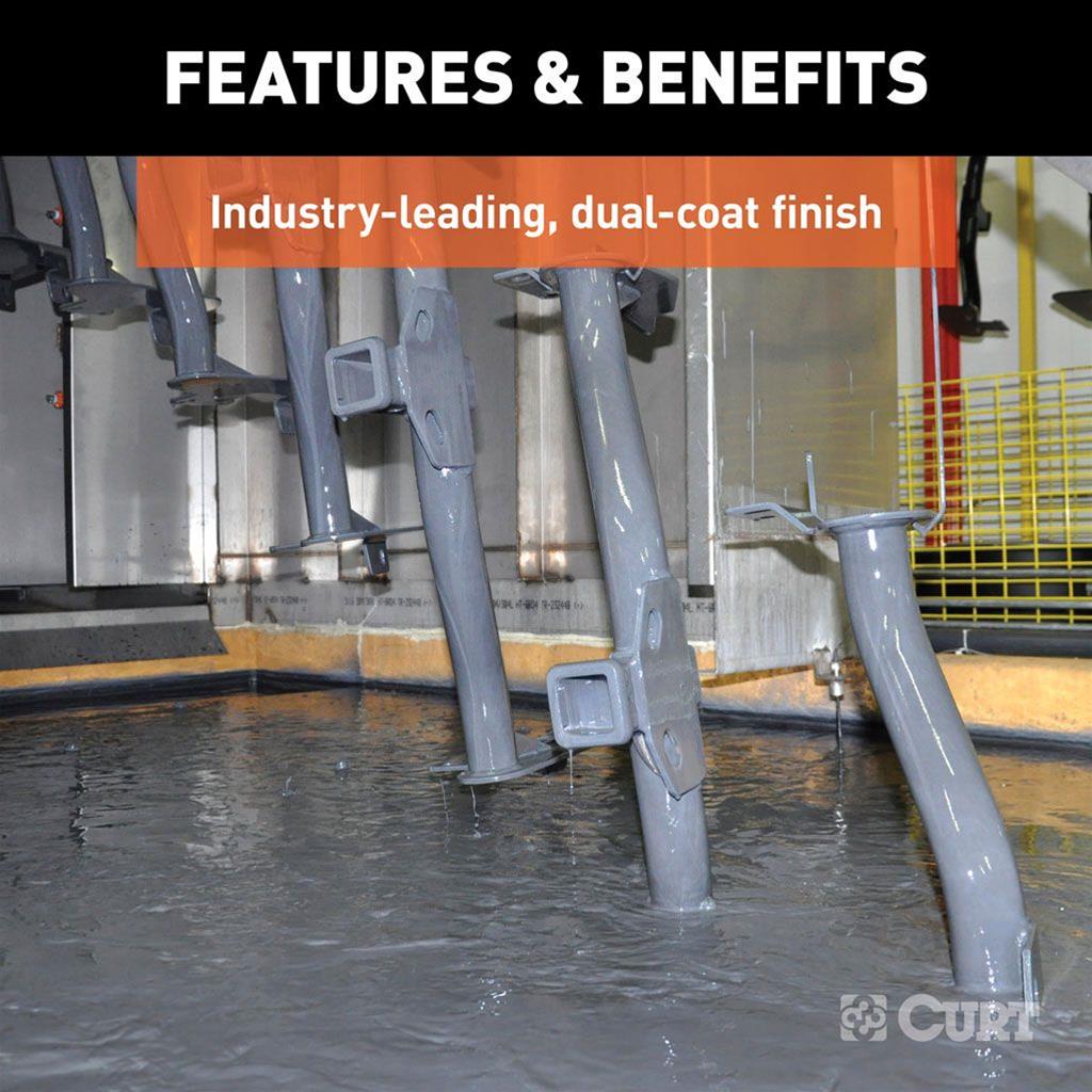 CURT Class 3 Receiver Hitch 13448 Trailer Hitch, Trailer with 2"