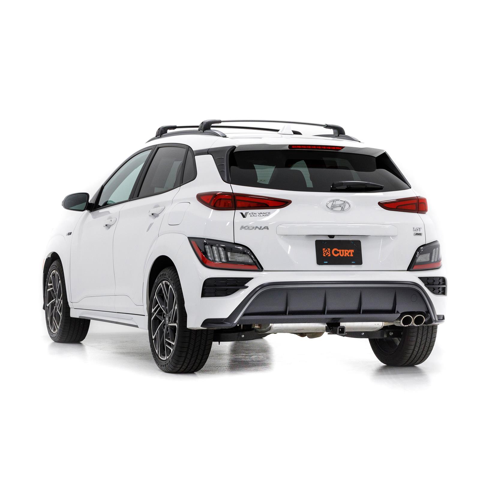 CURT Class 3 Receiver Hitch 13610 Trailer Hitch, III, 2 in. Receiver, Black, Round Tube, Hyundai, Each thumbnail 7
