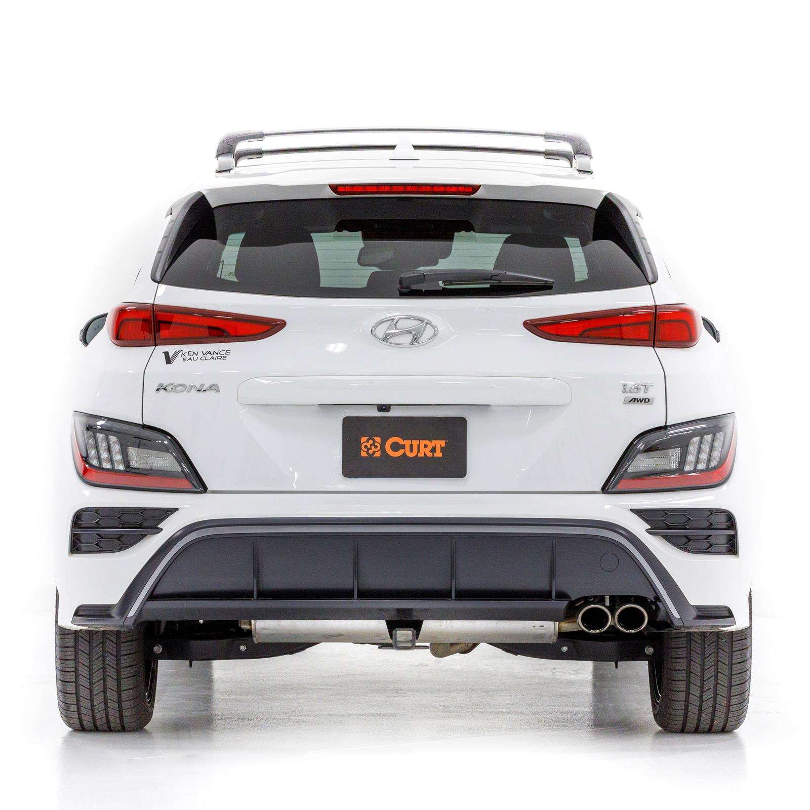 CURT Class 3 Receiver Hitch 13610 Trailer Hitch, III, 2 in. Receiver, Black, Round Tube, Hyundai, Each thumbnail 2