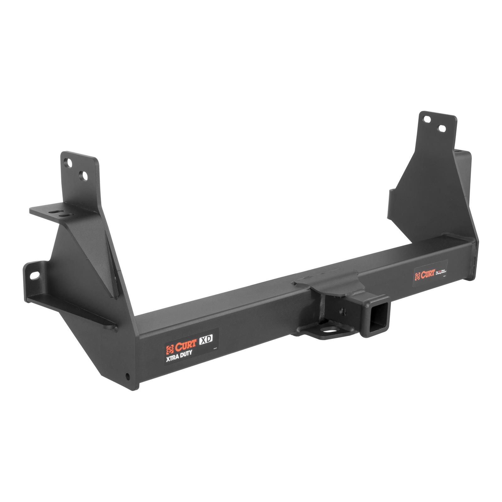 CURT Class 5 Receiver Hitch 15306 Hitch, V, 2 in. Receiver, Square Tube Welded, Black Powdercoated, Nissan, Titan XD, Each thumbnail 2