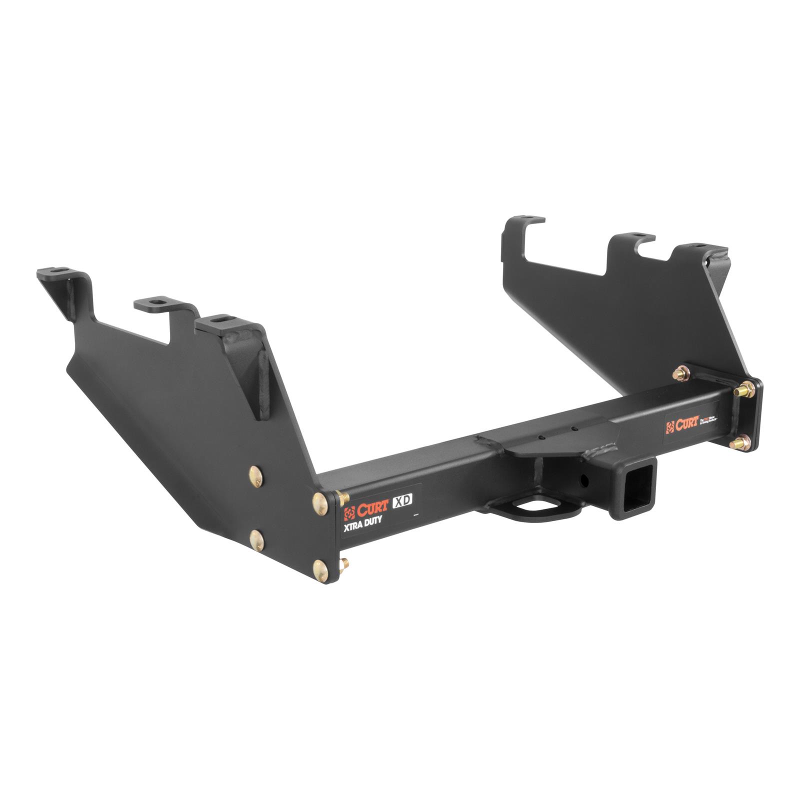 CURT Class 5 Receiver Hitch 15317 Trailer Hitch, V, 2 in. Receiver, Carbide Powdercoated, Square Tube, Chevy, GMC, Each