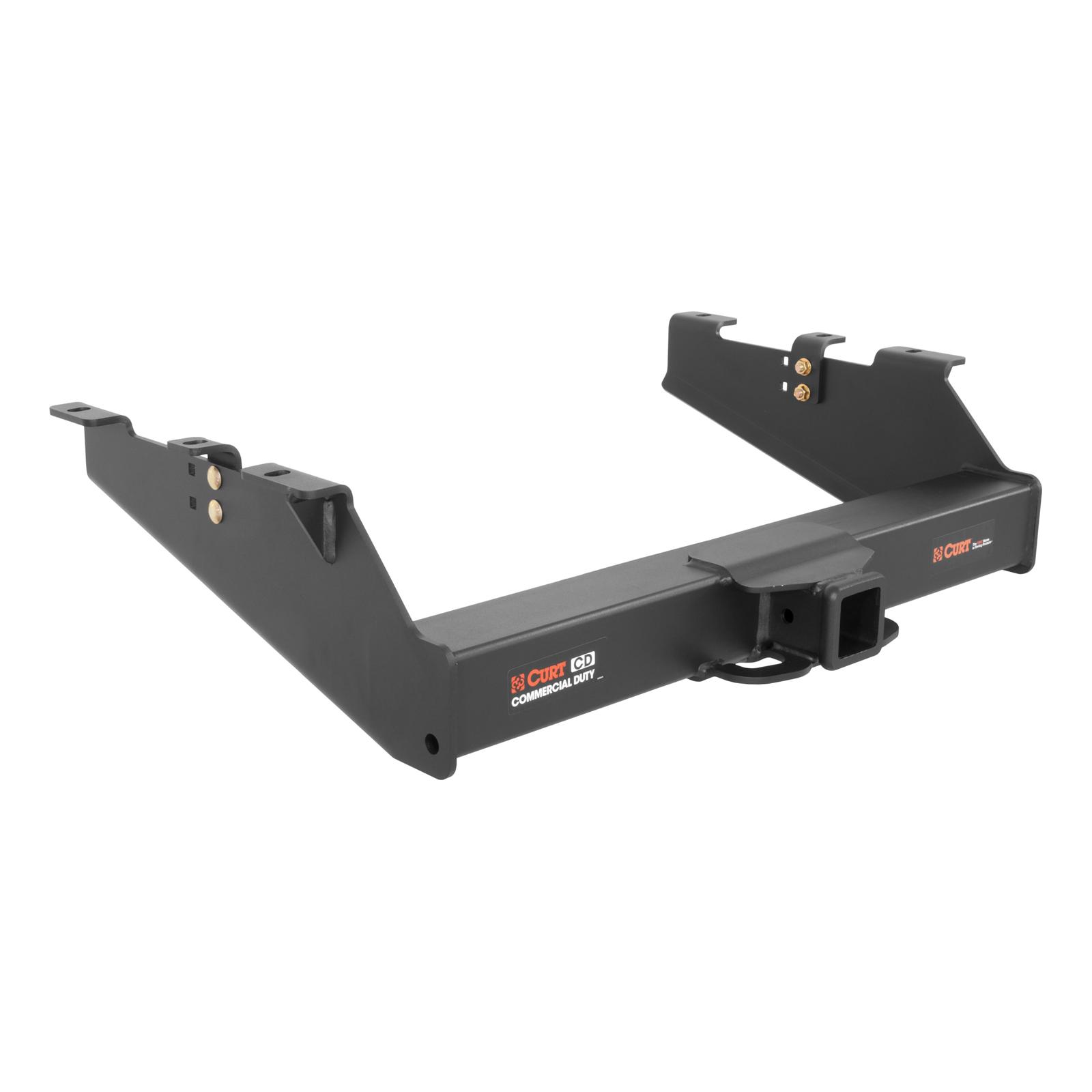 CURT Class 5 Receiver Hitch 15703 Hitch, Rear, V, 2 1/2 in. Square Receiver, Carbide Powdercoated, Chevy, GMC, Each