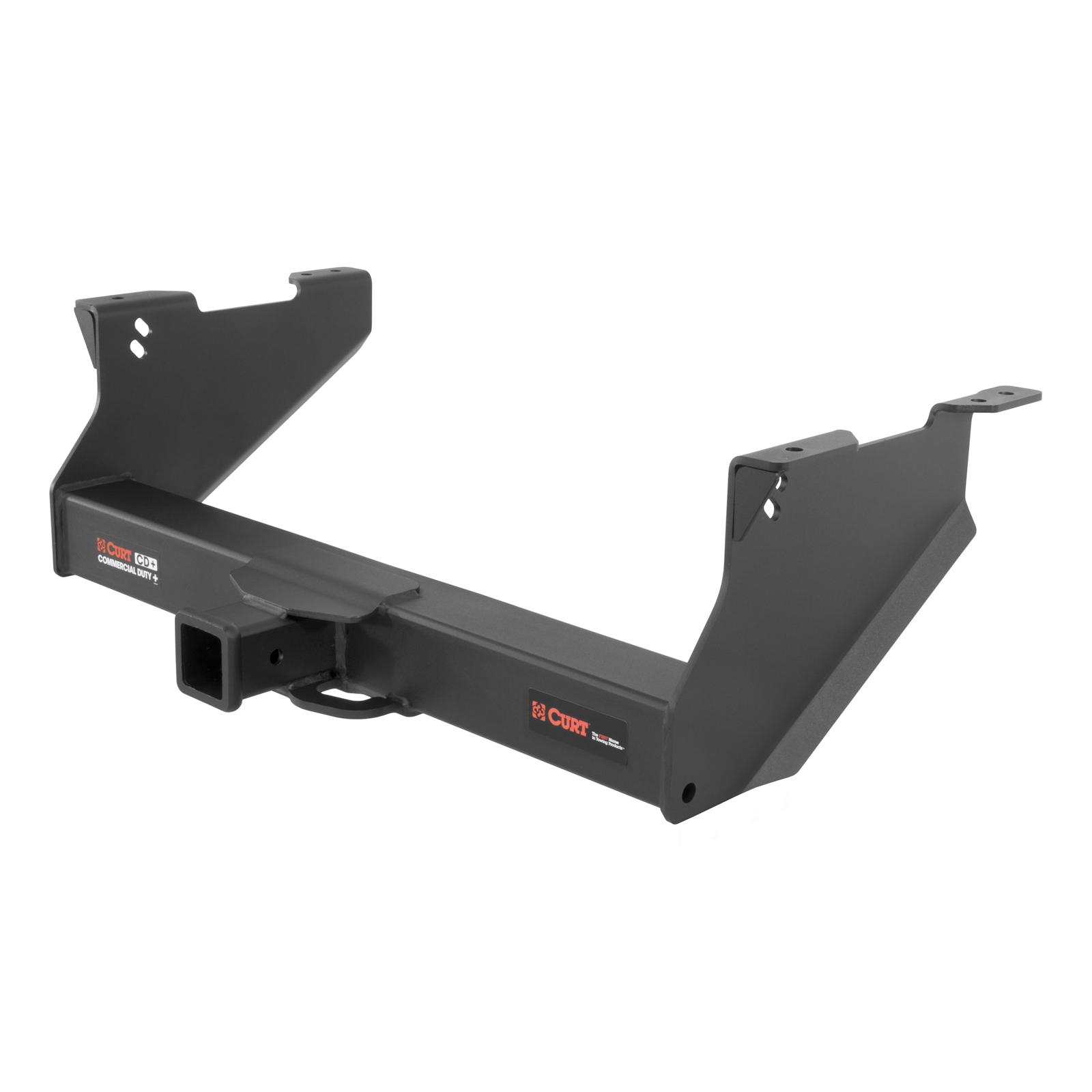CURT Class 5 Receiver Hitch 15809 Hitch, Rear, V, 2 1/2 in. Square Receiver, Carbide Powdercoated, Dodge, Ram, Each