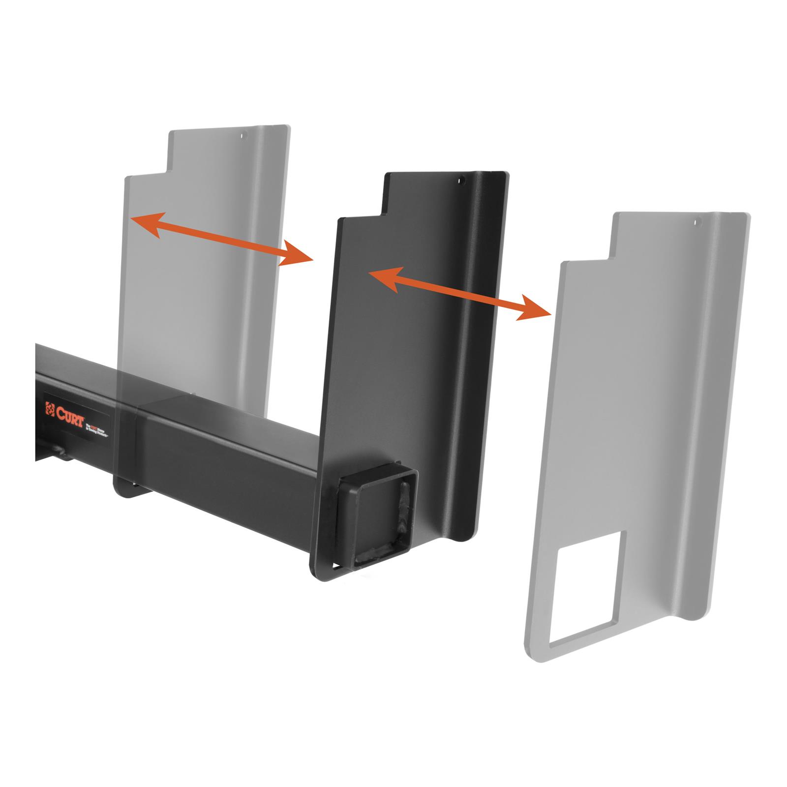 CURT Class 5 Receiver Hitch 15903 Trailer Hitch, V, Weld Up Kit, 60.88 in. Maximum Frame Width, 10.865 in. Drop, Universal, Each thumbnail 2