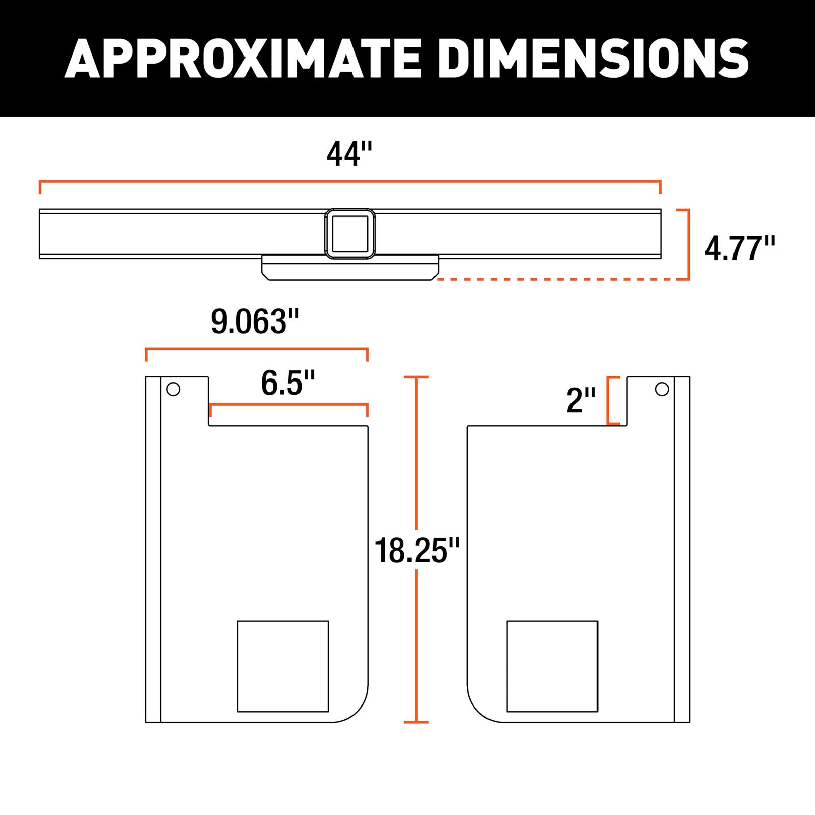 CURT Class 5 Receiver Hitch 15928 Hitches, V, Universal Weld-On Trailer Hitch, 2 in. Receiver, Up to 44 in. Frames, 18 in. Drop, Adjustable Side Plates, Each thumbnail 6