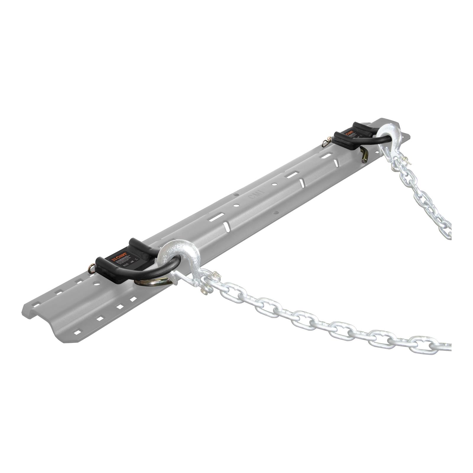 CURT Safety Chain Anchors 16000 Bracket, Steel, Black Powdercoated, Clevis Pin, Pair thumbnail 4