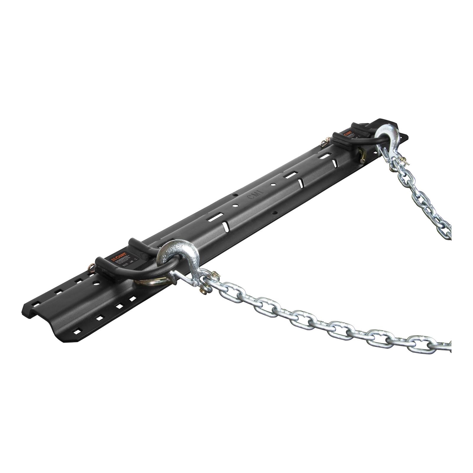 CURT Safety Chain Anchors 16000 Bracket, Steel, Black Powdercoated, Clevis Pin, Pair thumbnail 3