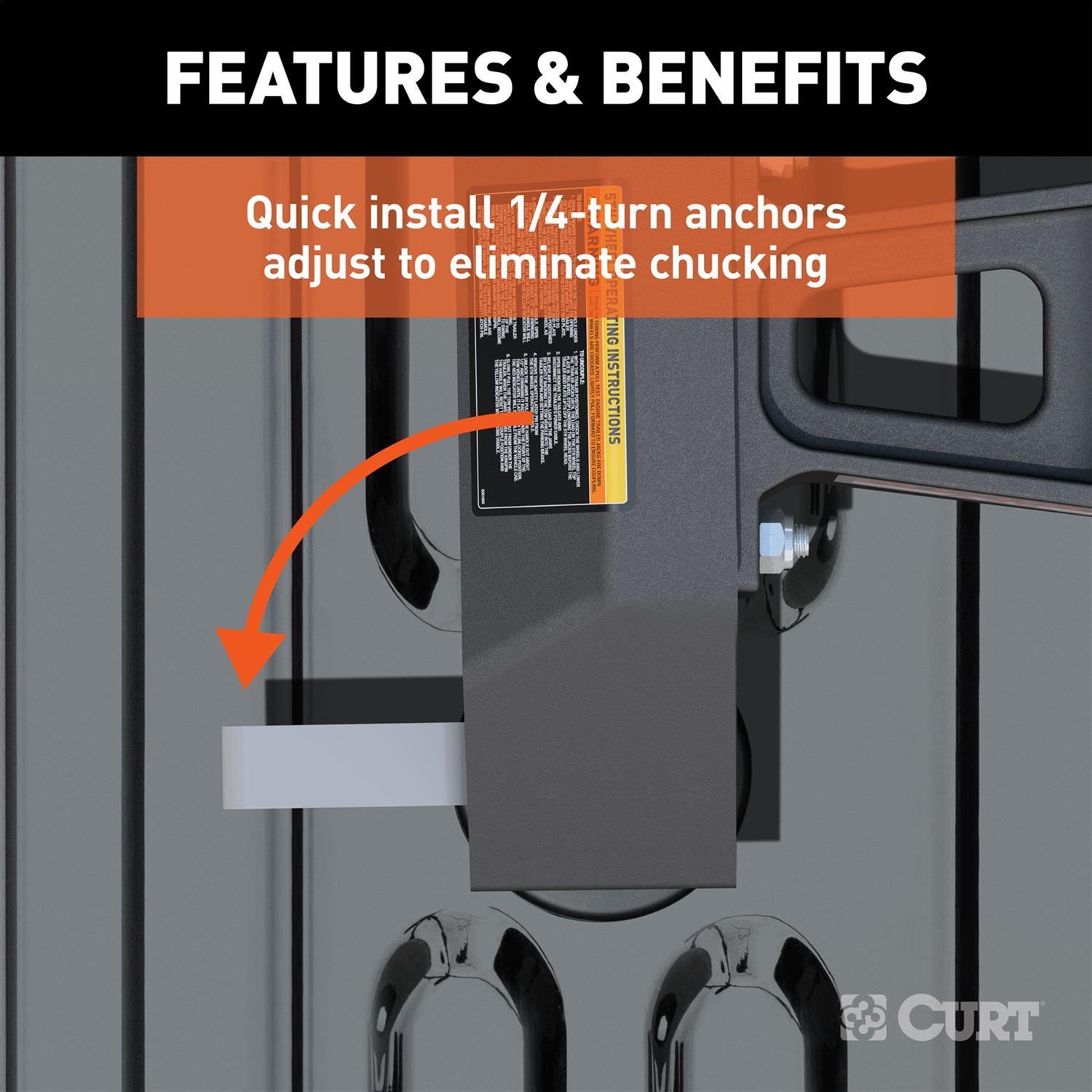 CURT A25 Fifth Wheel Trailer Hitches 16093 Hitch 2020-2020 Silverado 2500 HD 8' Bed with 5th Prep 3500 HD 8' Bed Sierra 2500 HD 8' Bed Sierra 3500 HD 8' Bed Whith Package thumbnail 5