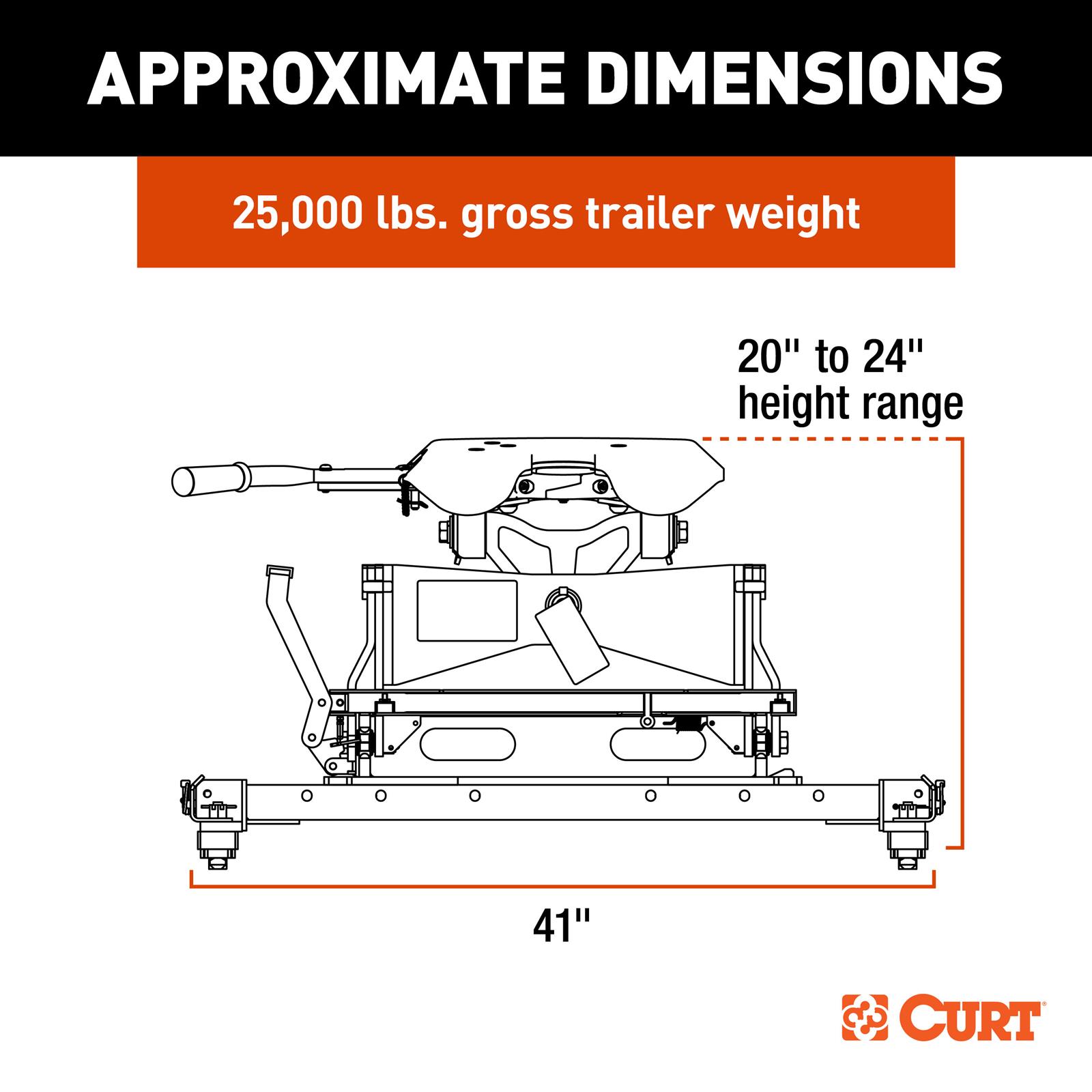 Curt Manufacturing - Fifth Wheel Hitches for 2013-2025 2500, 3500 16058 A25 5th Hitch thumbnail 9