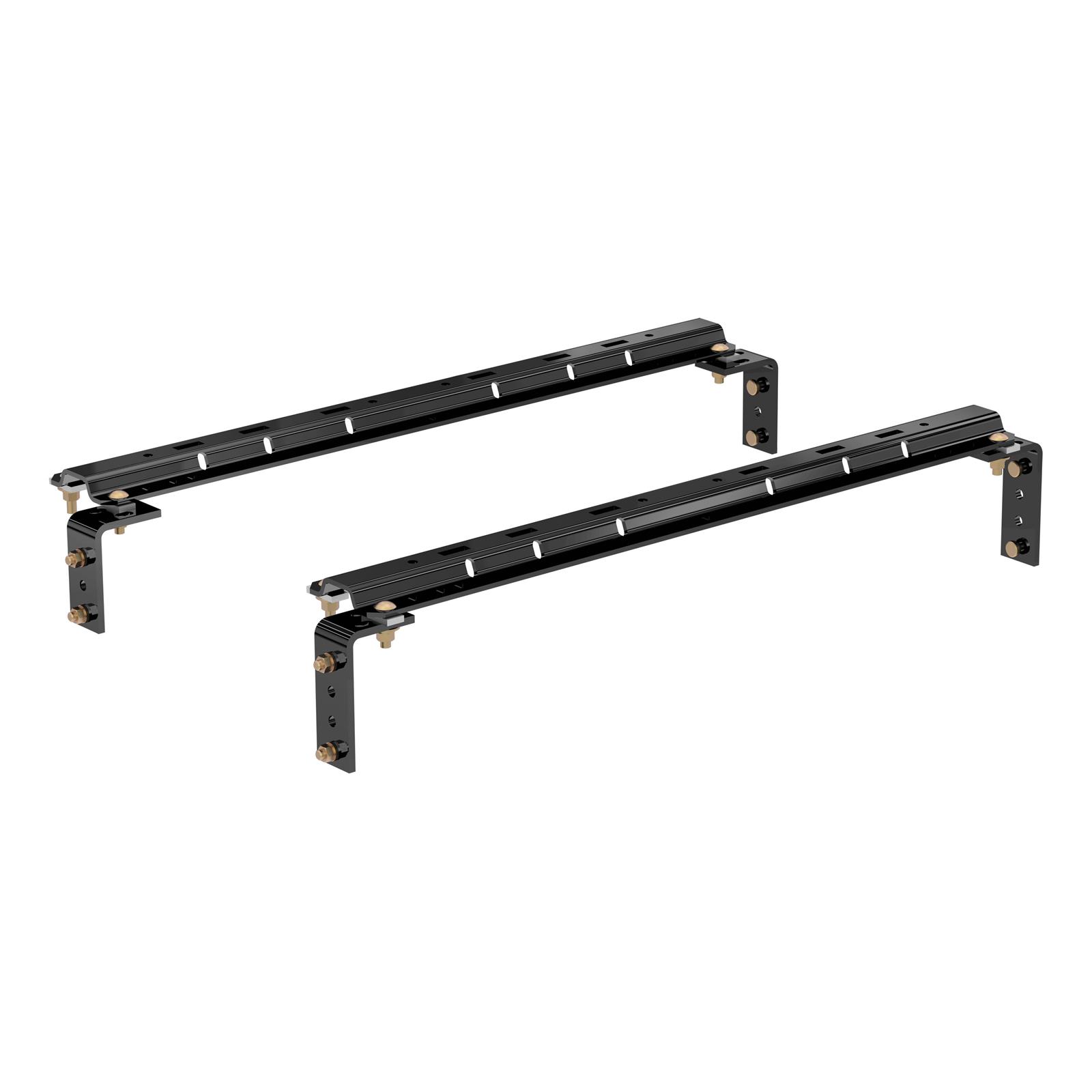 CURT Universal Fifth Wheel Base Rails 16100 Mounting Kits, Rails, Brackets, Hardware, Universal, Gloss Black, Kit thumbnail 2