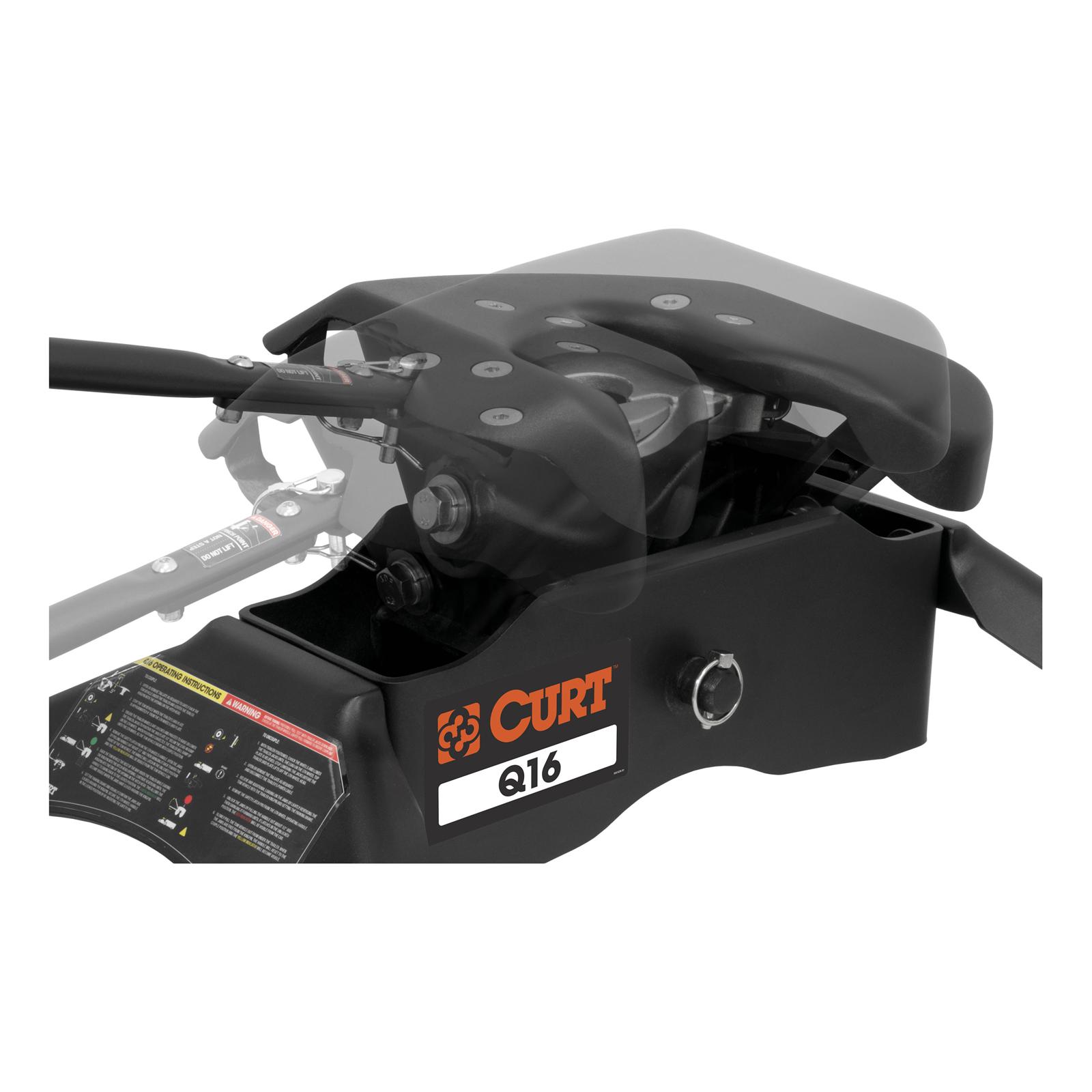 CURT A16 Fifth Wheel Trailer Hitches 16121 Hitch, Wheel, A16, Carbide Powdercoated, Kit thumbnail 2