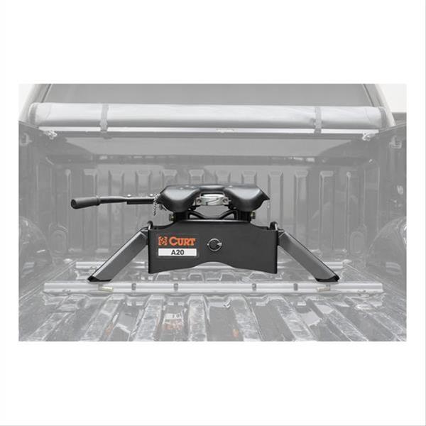 CURT A20 Fifth Wheel Trailer Hitches 16140 Alignment pegs and easy-access bolts for simple leg-to-body attachment thumbnail 3