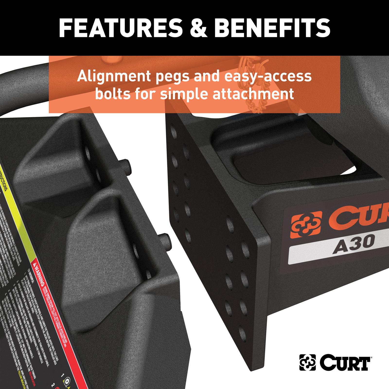 CURT A30 Fifth Wheel Trailer Hitches 16190 Hitch, Hitch, Gross Weight 30,000 lbs., Kit thumbnail 2