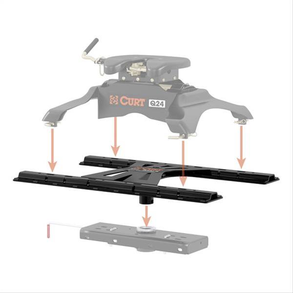 CURT X-5 Fifth Wheel Adapter Plates 16210 Mounting Kits, Gooseneck to Plate, Universal, Each thumbnail 2