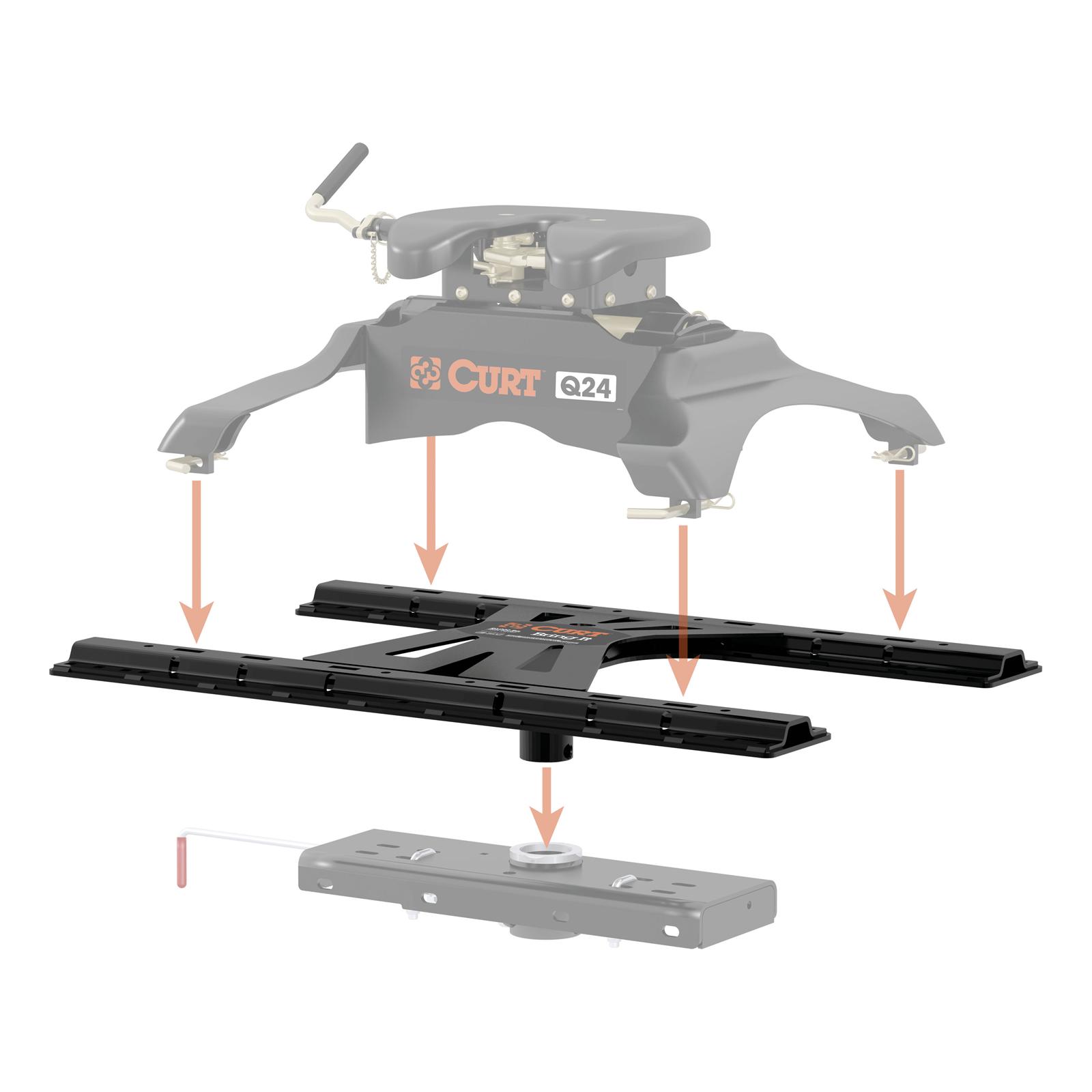 CURT X-5 Fifth Wheel Adapter Plates 16220 Trailer Hitch, Plate, X-5, Each
