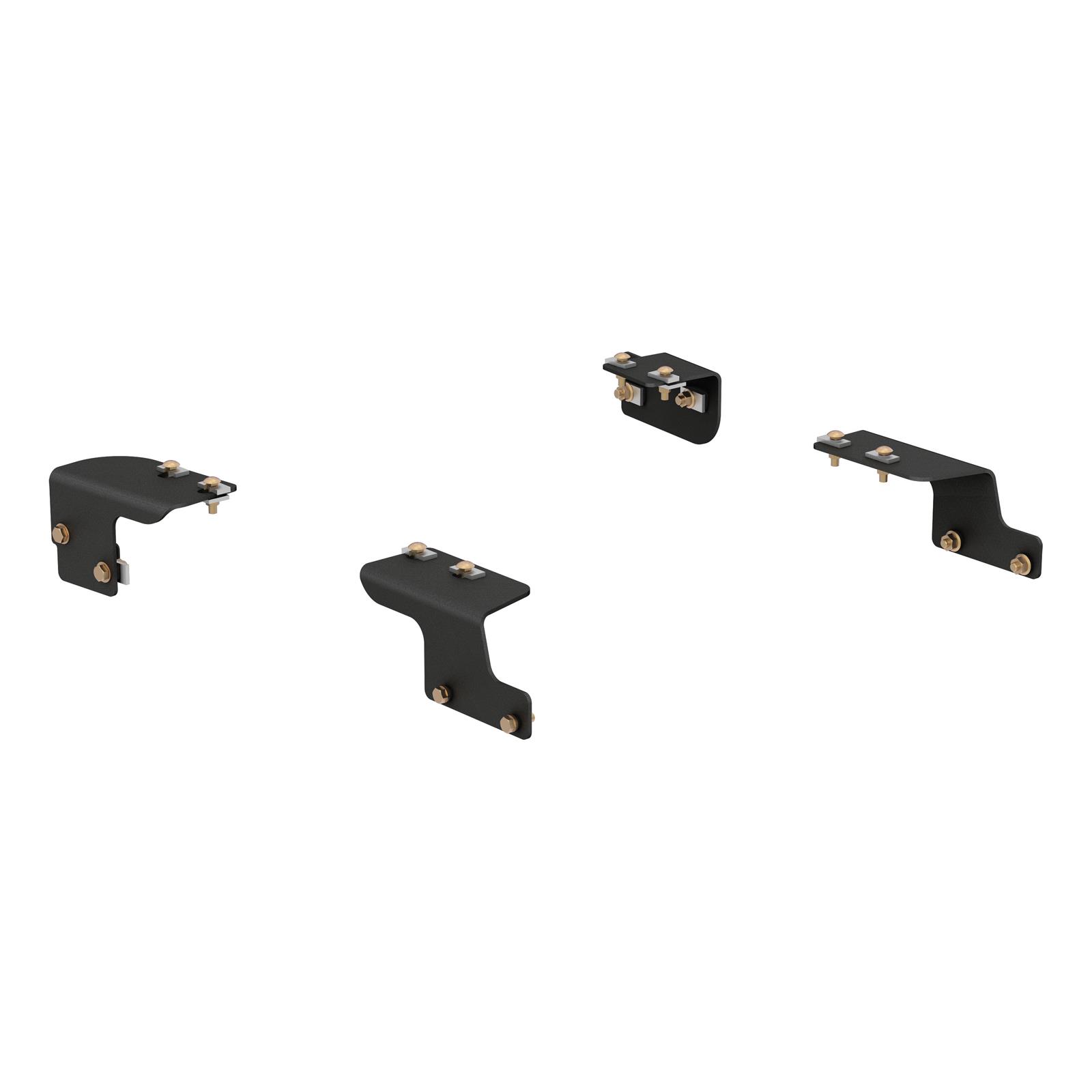 CURT Custom Fifth Wheel Bracket Kits for 2007-2021 TUNDRA - 16468 Brackets, Steel, Gloss Black, Toyota, Set thumbnail 2