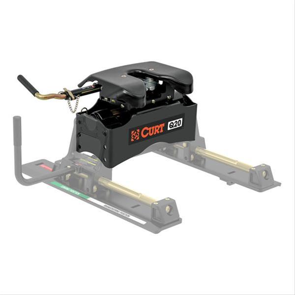 CURT Q20 Fifth Wheel Trailer Hitches 16536 Hitch, Wheel, Q20, Carbide Powdercoated, Kit