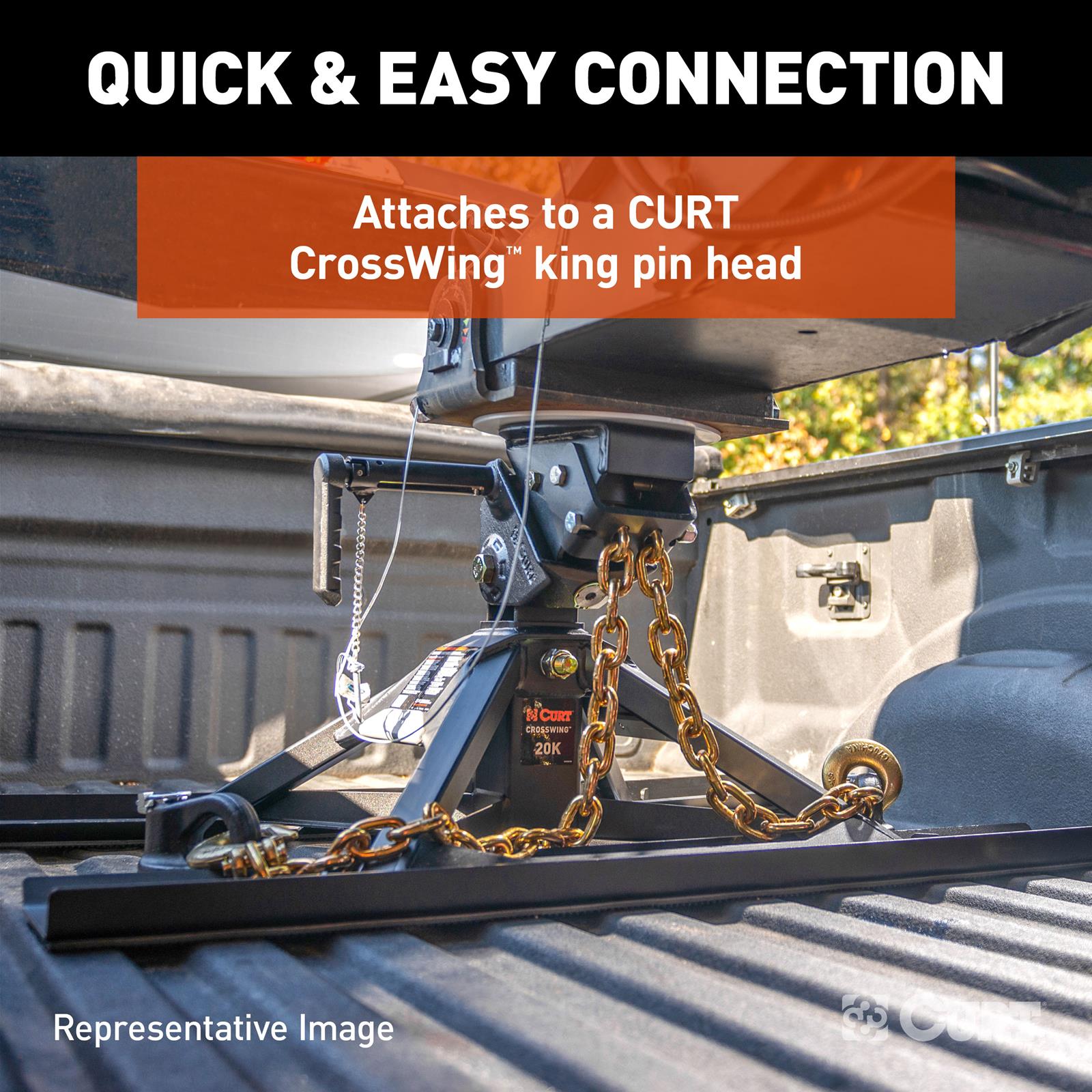 Curt Manufacturing Trailer Safety Chains and Cables 16612 CrossWing thumbnail 2