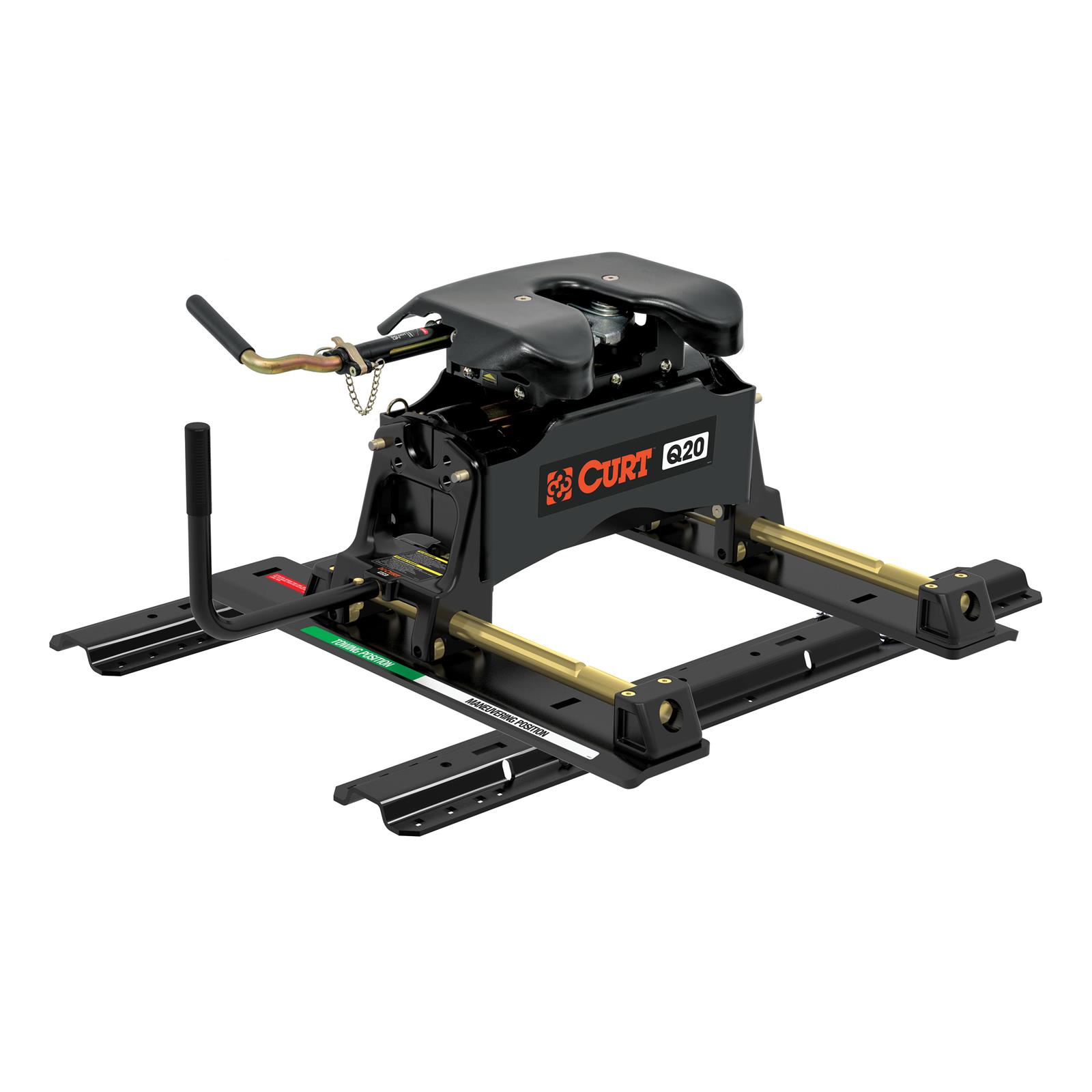 CURT Q20 Fifth Wheel Trailer Hitches 16636 Hitch, Head, Black Powdercoated, Fixed Mount, Each
