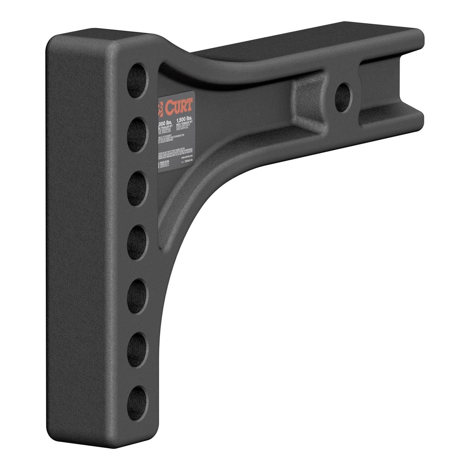 CURT Weight Distribution Replacement Adjustable Shanks 17131 Shank, Solid Steel, 15,000 lb., 2-1/2 in. Receiver, Each
