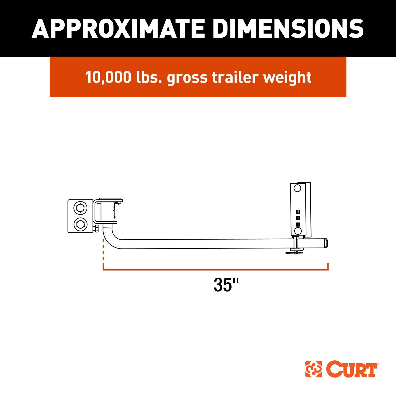 Curt Manufacturing Receiver Hitches 17600 TruTrack 2P WD Hitch, TruTrack 2P WD Hitch thumbnail 6