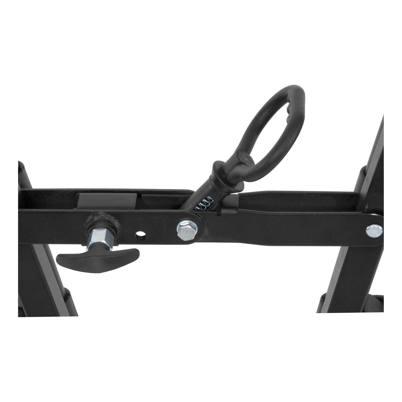 CURT Clamp-On Bike Racks 18013 Racks, Rack, Frame-Style Rack, Hitch Ball Mount, 2 in. Hitch Ball Mount Size, 3 Capacity, Steel, Black, Each thumbnail 6