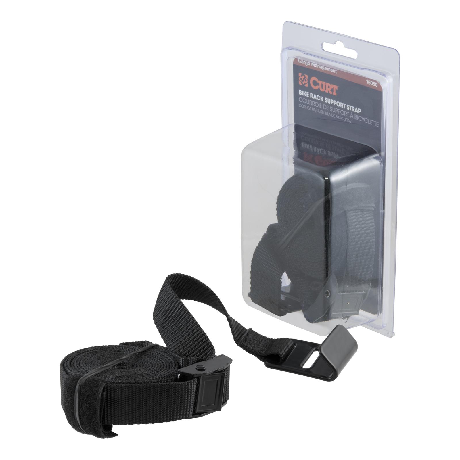 CURT Bike Rack Straps 18050 Tie-Down Strap, Strap Type, Black, Cambuckle, J-hook, Each thumbnail 4