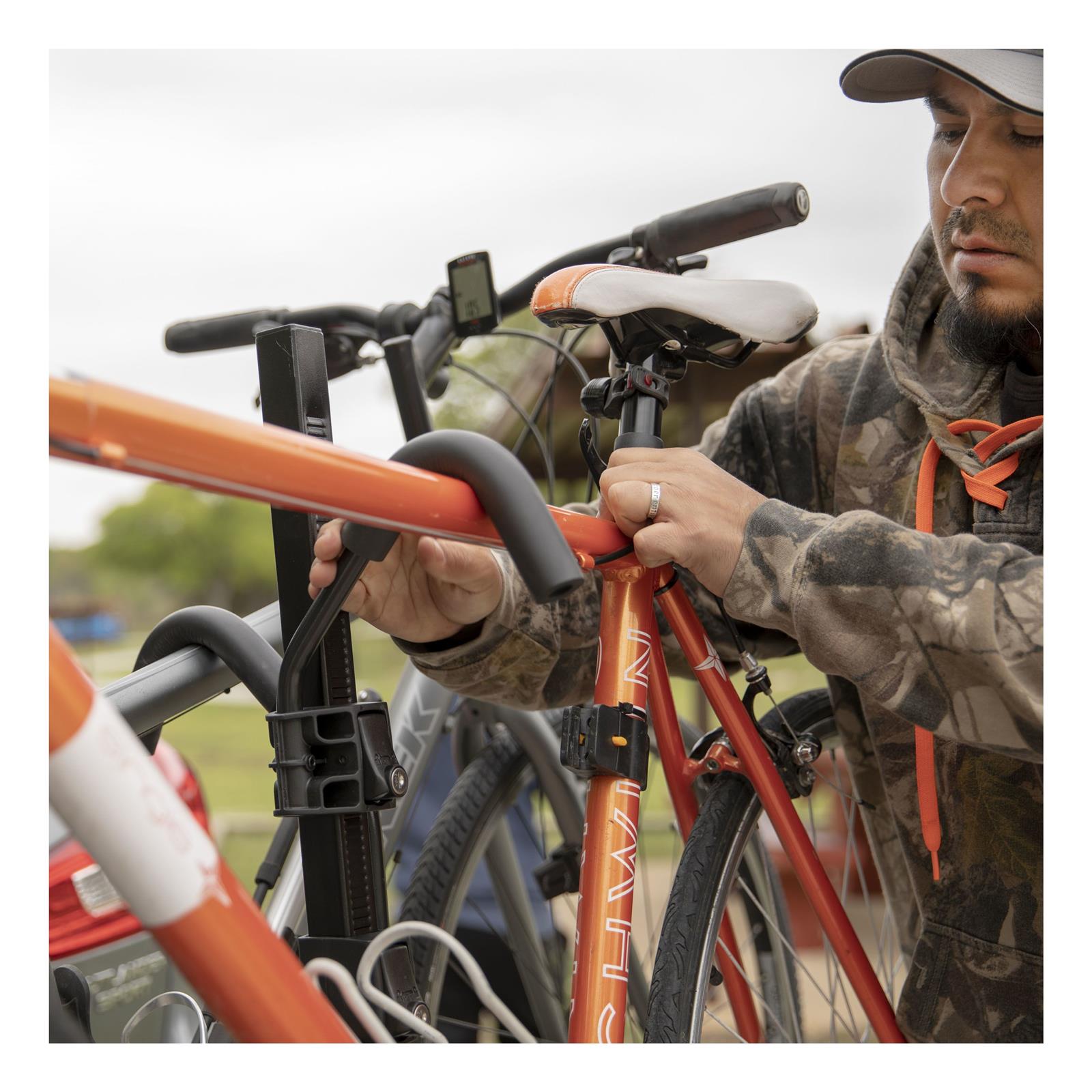 CURT Tray-Style Hitch Bike Racks 18087 Racks, Rack, Platform-Style Rack, Mount, 2 in. Receiver Size, 4 Capacity, Steel, Black, Each thumbnail 5