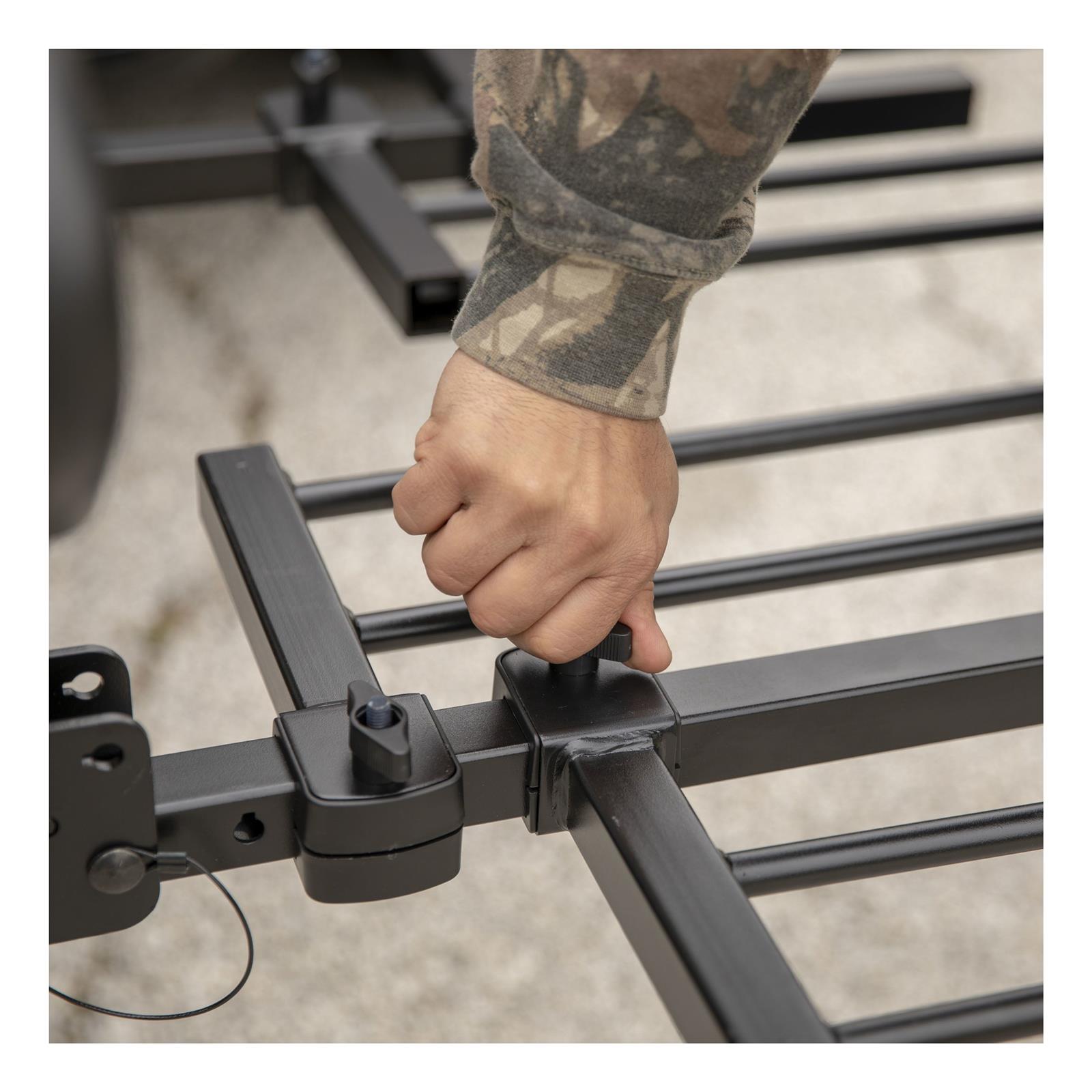 CURT Tray-Style Hitch Bike Racks 18087 Racks, Rack, Platform-Style Rack, Mount, 2 in. Receiver Size, 4 Capacity, Steel, Black, Each thumbnail 6