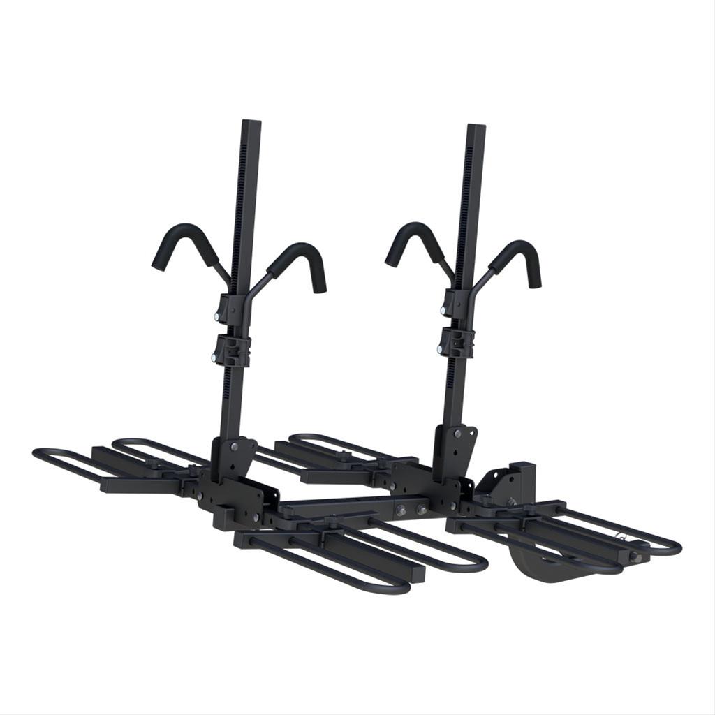 CURT Tray-Style Hitch Bike Racks 18087 Racks, Rack, Platform-Style Rack, Mount, 2 in. Receiver Size, 4 Capacity, Steel, Black, Each