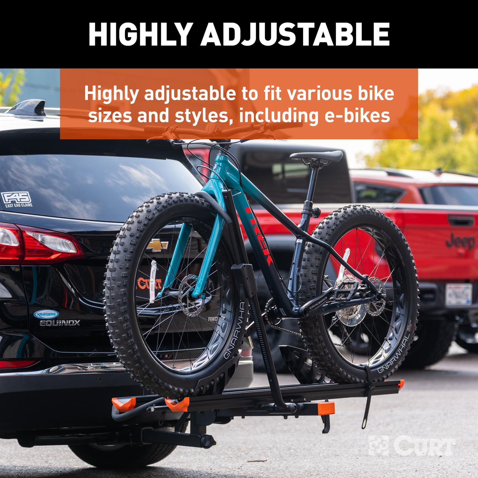 Curt Manufacturing Bike Racks 18088 Aluminum Rack, Aluminum Rack thumbnail 9