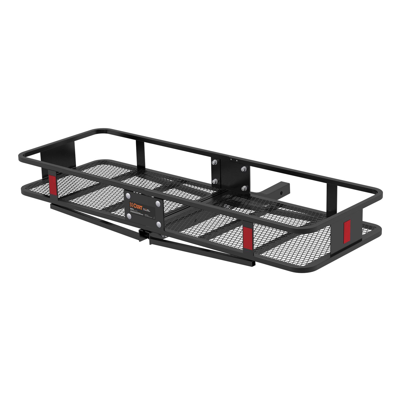 CURT Basket-Style Cargo Carriers 18150 Carrier, Receiver Hitch Mount, Steel, Black Powdercoated, 500 lb. Capacity, 60 in. x 20 in., Each thumbnail 2